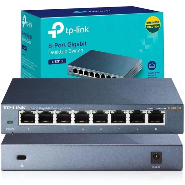Tp-Lınk Tl-Sg108 8 Port Gıgabıt Metal Swıtch ürün görseli 1