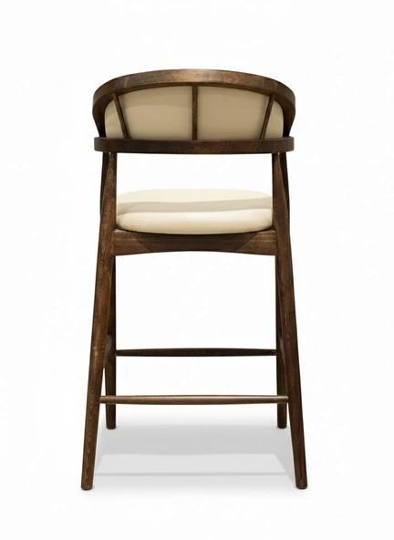 Gazel Ahşap Bar Sandalyesi - Resim 5