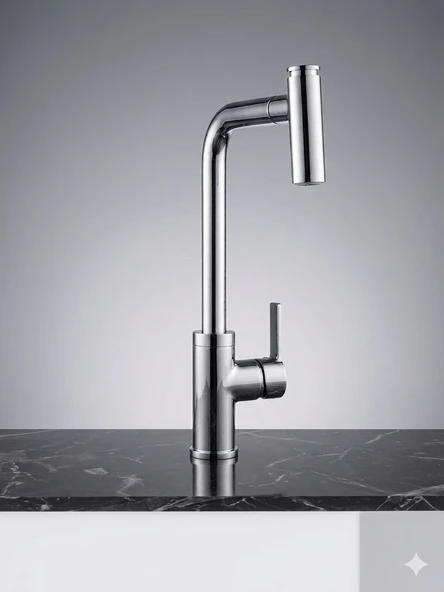 BANYO NATURAL LARİMAR SPİRALLİ EVYE BATARYASI (B-012) ürün görseli 1