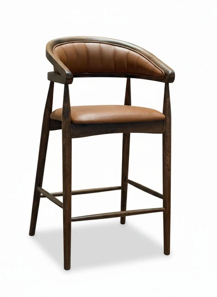 Gazel Ahşap Bar Sandalyesi - Resim 10