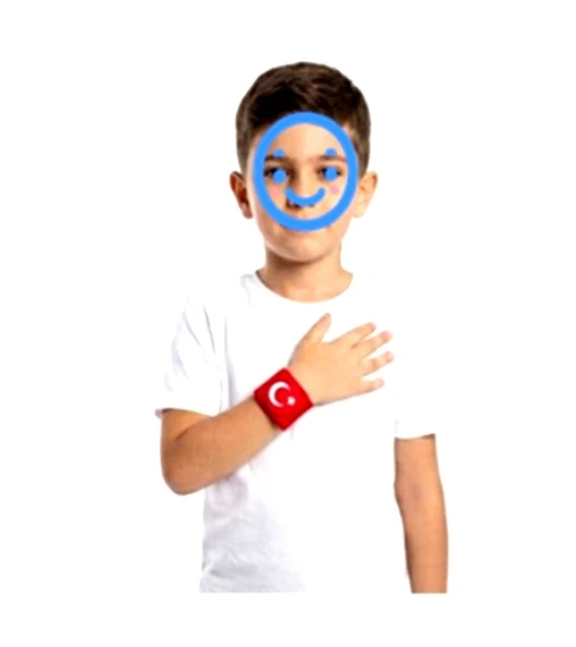 Bayrak Bileklik Bez Ayyıldızlı Bileklik - 3 adet ürün görseli 1
