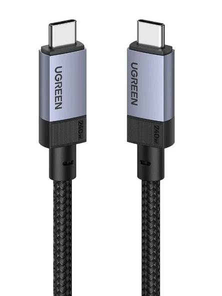 UGREEN 35767 L701 240W 5A USB-C to USB-C 4K/60Hz 10GB/s Gen2 Tam Fonksiyonlu Veri Kablosu 1metre ürün görseli 1