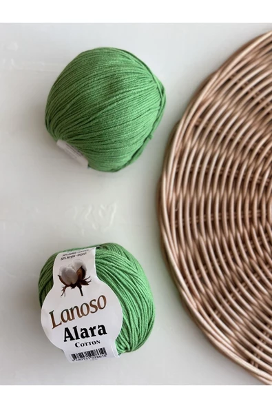 Lanoso Alara Cotton 50 GR El Örgü İpliği - Renk Kodu: 920 ürün görseli 1