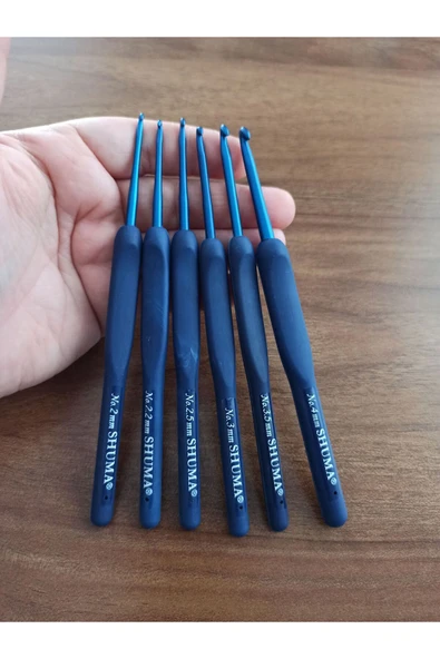 shuma Enuyguntuhafiye Silikon Saplı Blue (MAVİ) Tığ ( 1 Adet ), Yumuşak Saplı ürün görseli 1