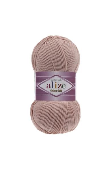 Alize Yazlık Pamuk ip Cotton Gold Amugurimi Örgü ipi 161 PUDRA ürün görseli 1