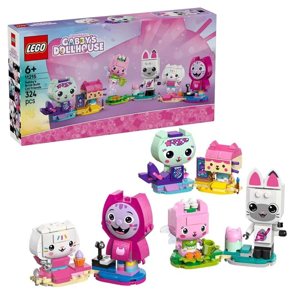 Lego 11215 Gabby's Dollhouse Gabby'nin Parçalarla İnşa Edilen Kedi Arkadaşları ürün görseli 1