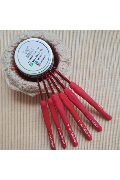 shuma Kırmızı Yumşak Saplı Silikon Tığ 1 Adet 5.5mm ürün görseli 1