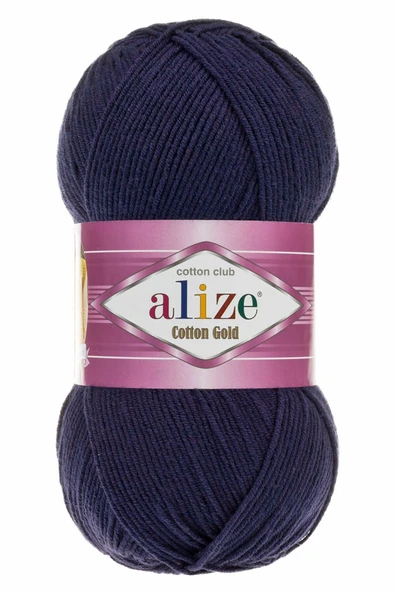 Alize Cotton Gold El Örgü Ip Ipliği Yünü Renk Kodu:58 (lacivert) ürün görseli 1