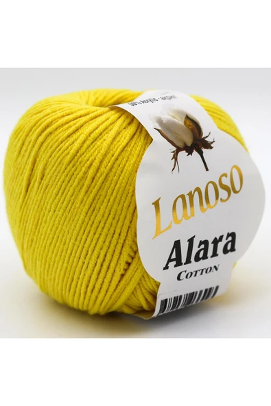 Lanoso Alara El Örgü İpliği - 979 Sarı - ürün görseli 1