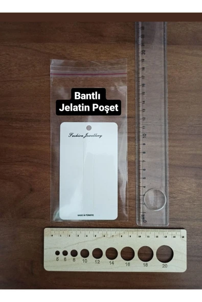 Toka Kartı Ve Bantlı Jelatin Poşet ürün görseli 1