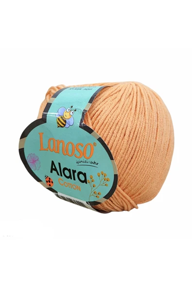 Lanoso Alara Cotton 50 Gr. Amigurumi Ipi 935 - Şeftali Örgü Ipi ürün görseli 1