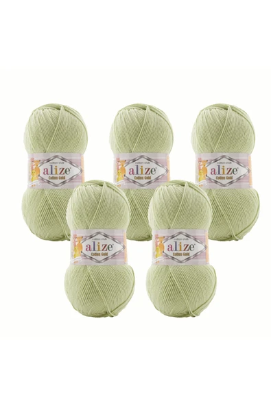 Alize lize Cotton Gold İplik – 5’li Paket – Pamuk Akrilik – Amigurumi ve Hırka Örgülerine Uygun ürün görseli 1