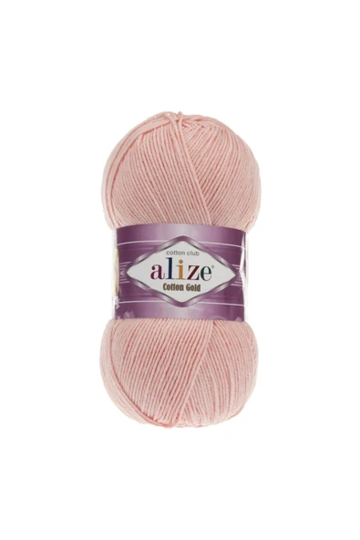 Alize Cotton Gold 100 Gr Amigurumi Ipi El Örgü Ipi Renk Kodu-393-pudra Pembesi- ürün görseli 1