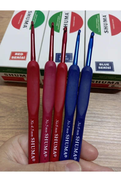 Enuyguntuhafiye SİLİKON Saplı Büyük Numara Tığ Seti ( 5 adet), Yumuşak Saplı Tığ ürün görseli 1