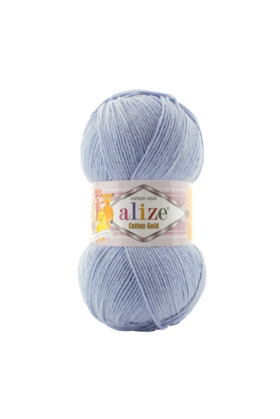 Alize Cotton Gold - 481  Bebe Mavisi Örgü İpi(5 Adet) ürün görseli 1