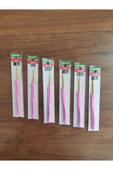 shuma Pembe Yumşak Saplı Silikon Tığ - Resim 3
