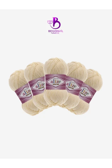Alize ALİZE COTTON GOLD 01-(5 ADET) ürün görseli 1