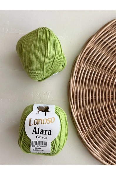 Lanoso Alara Cotton 50 GR El Örgü İpliği - Renk Kodu: 911 ürün görseli 1