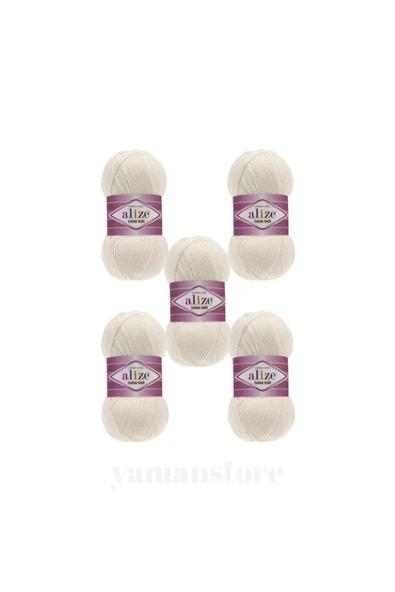 Alize Açık Krem Cotton Gold 62 (5 Lİ PAKET) ürün görseli 1