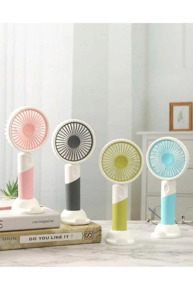Taşınabilir Mini Fan Üç Kademe Hız Telefon Tutucu Mini Vantilatör Serinletici El Fanı ürün görseli 1