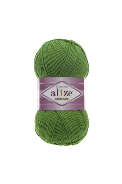 Alize Cotton Gold Amigurumi Ipi 100 Gr El Örgü Ipi Renk Kodu-çimen-126-punc Ipi Pamuk+akrilik ürün görseli 1
