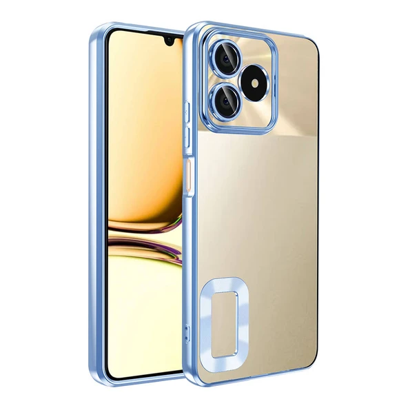 Realme C53 Kılıf Kamera Korumalı Logo Gösteren Zore Omega Kapak ürün görseli 1
