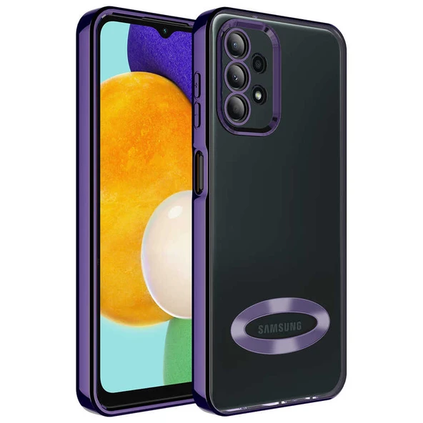 Galaxy A23 Kılıf Kamera Korumalı Logo Gösteren Zore Omega Kapak ürün görseli 1