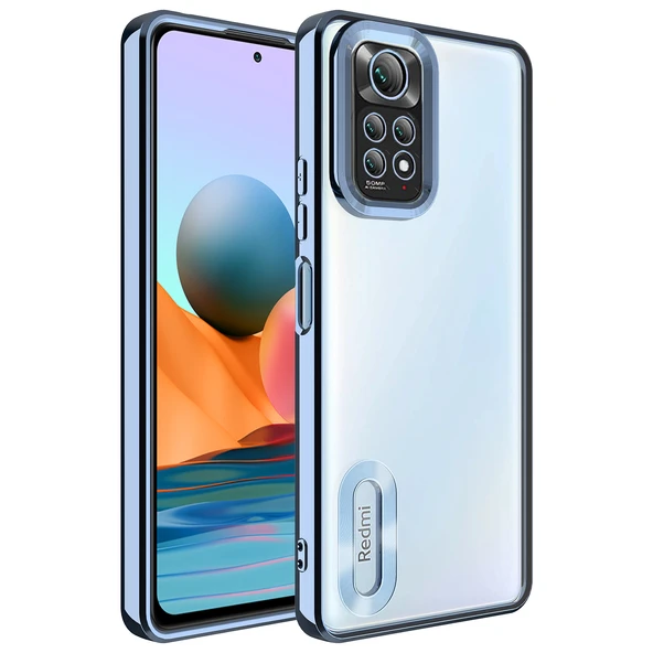 Xiaomi Redmi Note 11S Global Kılıf Kamera Korumalı Logo Gösteren Zore Omega Kapak ürün görseli 1