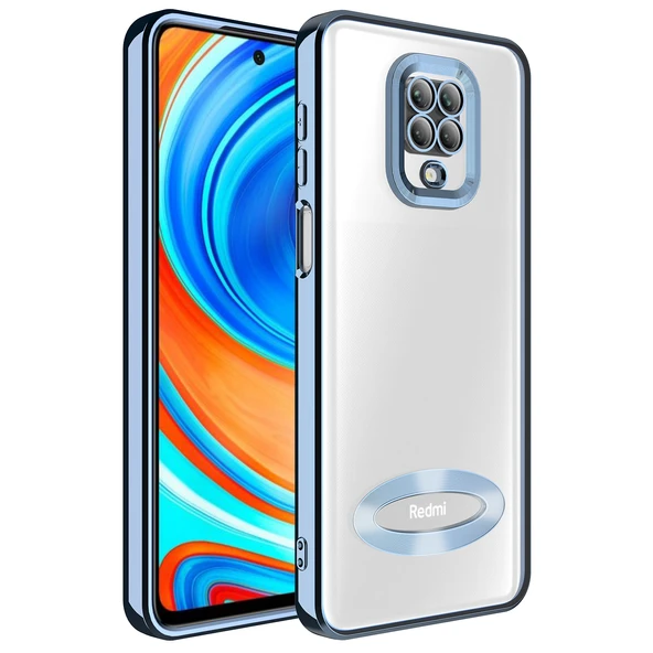 Xiaomi Redmi Note 9 Pro Kılıf Kamera Korumalı Logo Gösteren Zore Omega Kapak ürün görseli 1