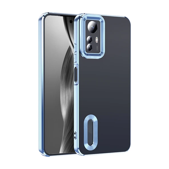 Xiaomi Redmi Note 12S Kılıf Kamera Korumalı Logo Gösteren Zore Omega Kapak ürün görseli 1