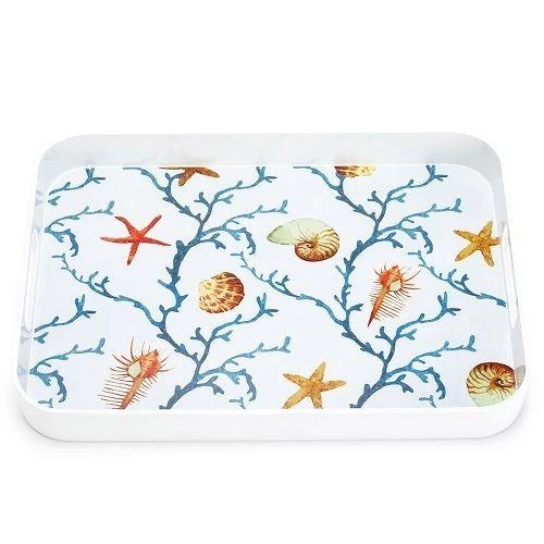 Sherenna Blue Coral Tepsi - Resim 2