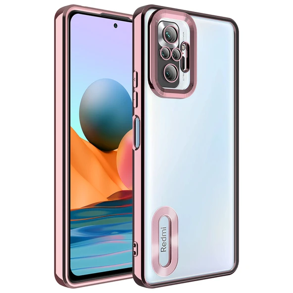 Xiaomi Redmi Note 10 Pro Kılıf Kamera Korumalı Logo Gösteren Zore Omega Kapak ürün görseli 1