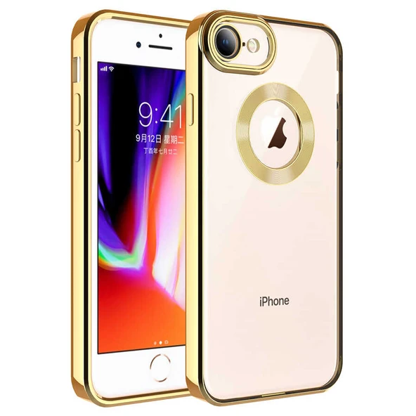 Apple iPhone 8 Kılıf Kamera Korumalı Logo Gösteren Zore Omega Kapak ürün görseli 1