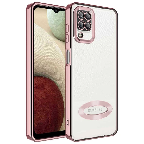Galaxy A12 Kılıf Kamera Korumalı Logo Gösteren Zore Omega Kapak ürün görseli 1