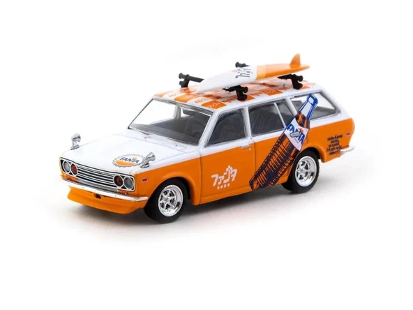 Tarmac Datsun Bluebird 510 Wagon Fanta 1/64 Model Araba ürün görseli 1