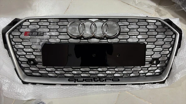 Audi A5 Rs5 Ön Panjur Gri Çerceve Piano Black 2017-2019 Arası Uyumlu ürün görseli 1