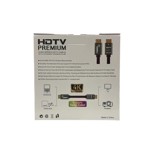 3m 4K HDMI 2.0V High Speed Hdtv Kablo - Resim 3