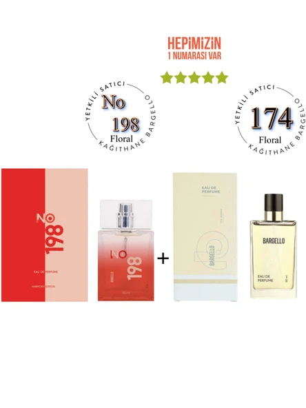 No: 198 + 174 Kadın Parfüm Edp 50 ml Floral - Mnms198174 ürün görseli 1