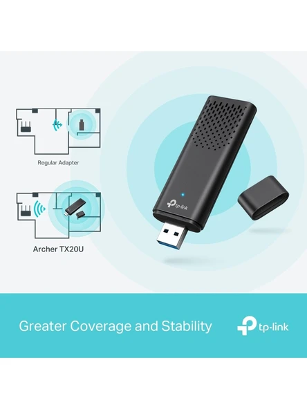 TP-Link Archer TX20U 1800 Mbps Kablosuz Ağ Adaptörü - Resim 7