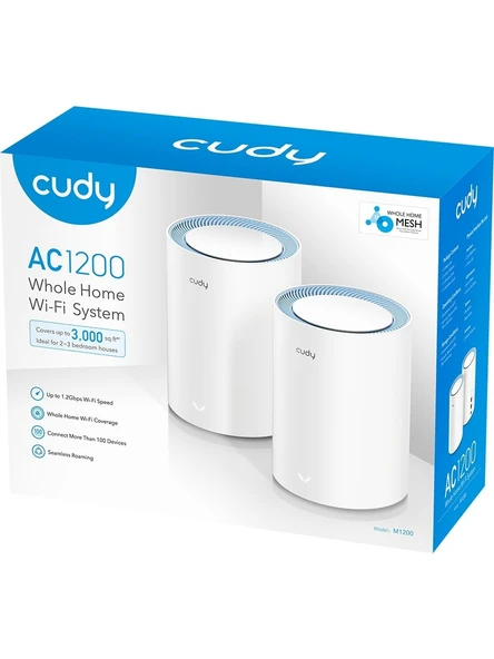 Cudy M1200 2 Port 1167 Mbps 2'li Router ürün görseli 1
