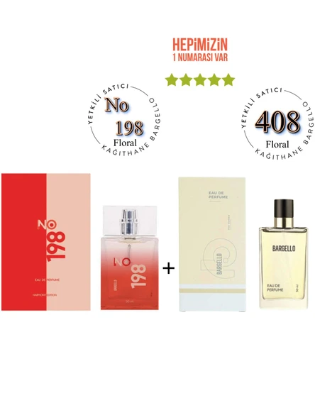 No: 198 + 408Kadın Parfüm Edp 50 ml Floral - Mnms198408 ürün görseli 1