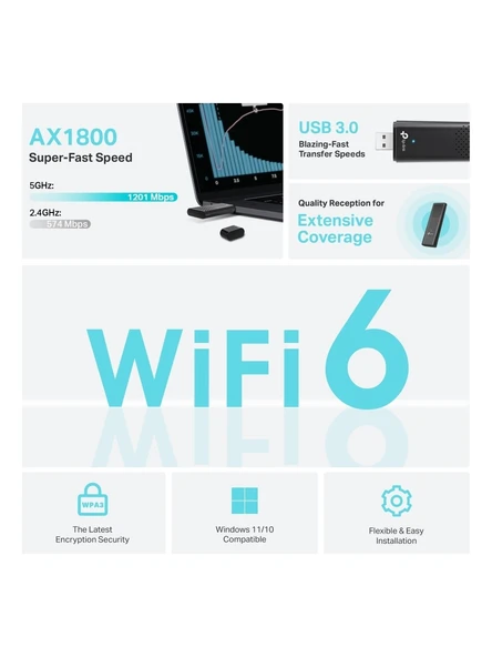 TP-Link Archer TX20U 1800 Mbps Kablosuz Ağ Adaptörü - Resim 3