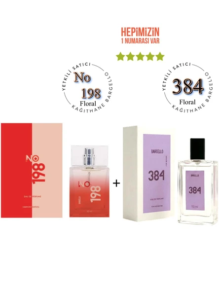 No: 198 + 384 Kadın Parfüm Edp 50 ml Floral - Mnms198384 ürün görseli 1