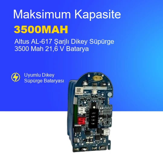 Altus AL-617 Şarjlı Dikey Süpürge 3500 Mah 21,6 V Batarya – Orjinal Uyumlu Uzun Ömürlü, Yüksek Performans Pil ürün görseli 1