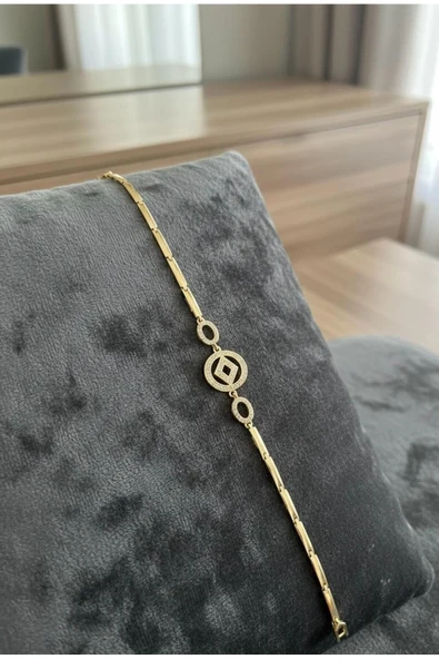 Bella Kadın xupıng 14k altın kararmaz vip çelik bileklik ürün görseli 1