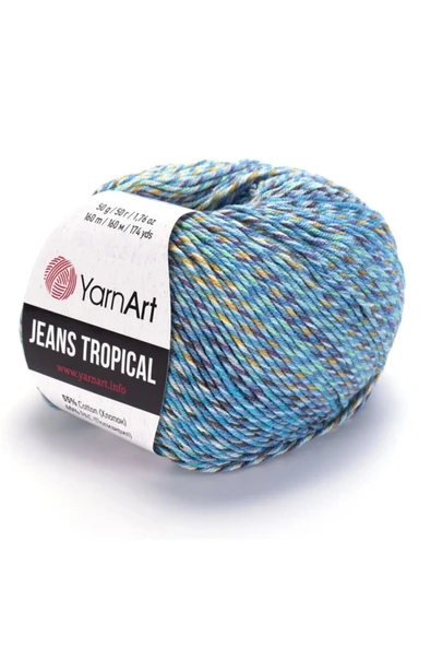 Yarnart Jeans Tropıcal - Ebruli El Örgü Ipi Ebruli-614 ürün görseli 1
