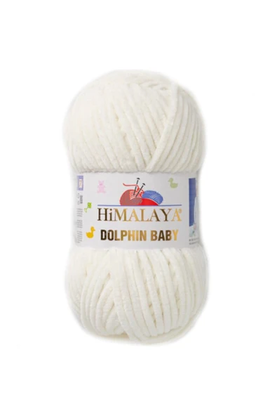 Himalaya Dolphin Baby Kadife El Örgü Ipliği 80308 Krem ürün görseli 1