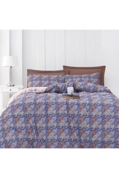 altınbaşak home Ludano On Cınnamon Çift Kişilik Nevresim Takımı 200 x 220 ürün görseli 1