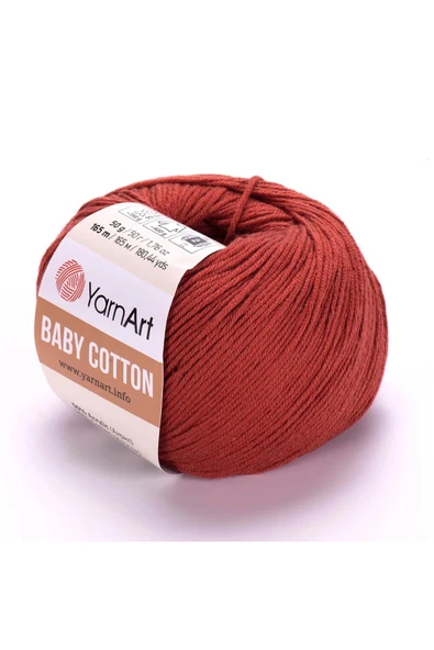 Yarnart Baby Cotton - Bebek El Örgü Ipi Kiremit-429 ürün görseli 1