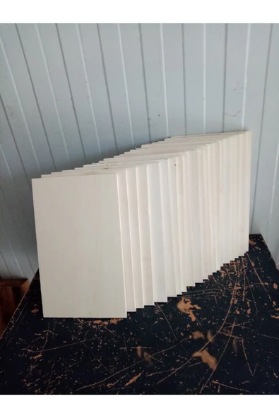Nicem doğal ürünler 30x40 4mm kavak kontrplak (10 lu paket) ürün görseli 1